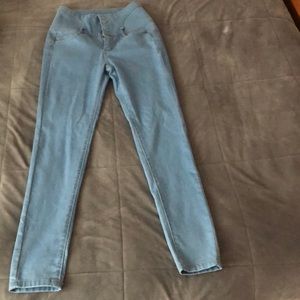 I am selling a high rises light washed jeans